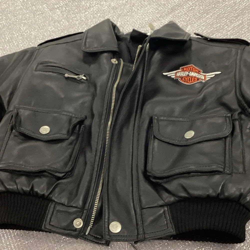 Adorable Harley Davidson Kids’ Faux Leather Jacket - Picture 3 of 10